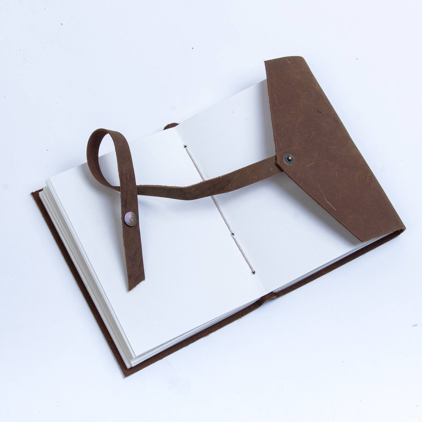 Leather journal diary with Unruled/Ruled page Travel journal: Unlined