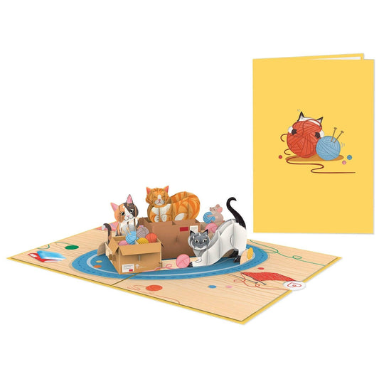 Süße Katzen-Pop-up-Karte