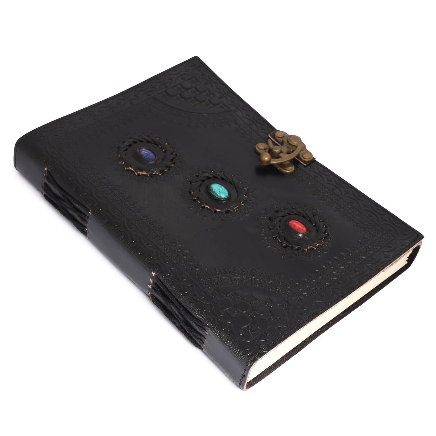 3 Precious Chakra Leather Journal Chakra Stones Meditation