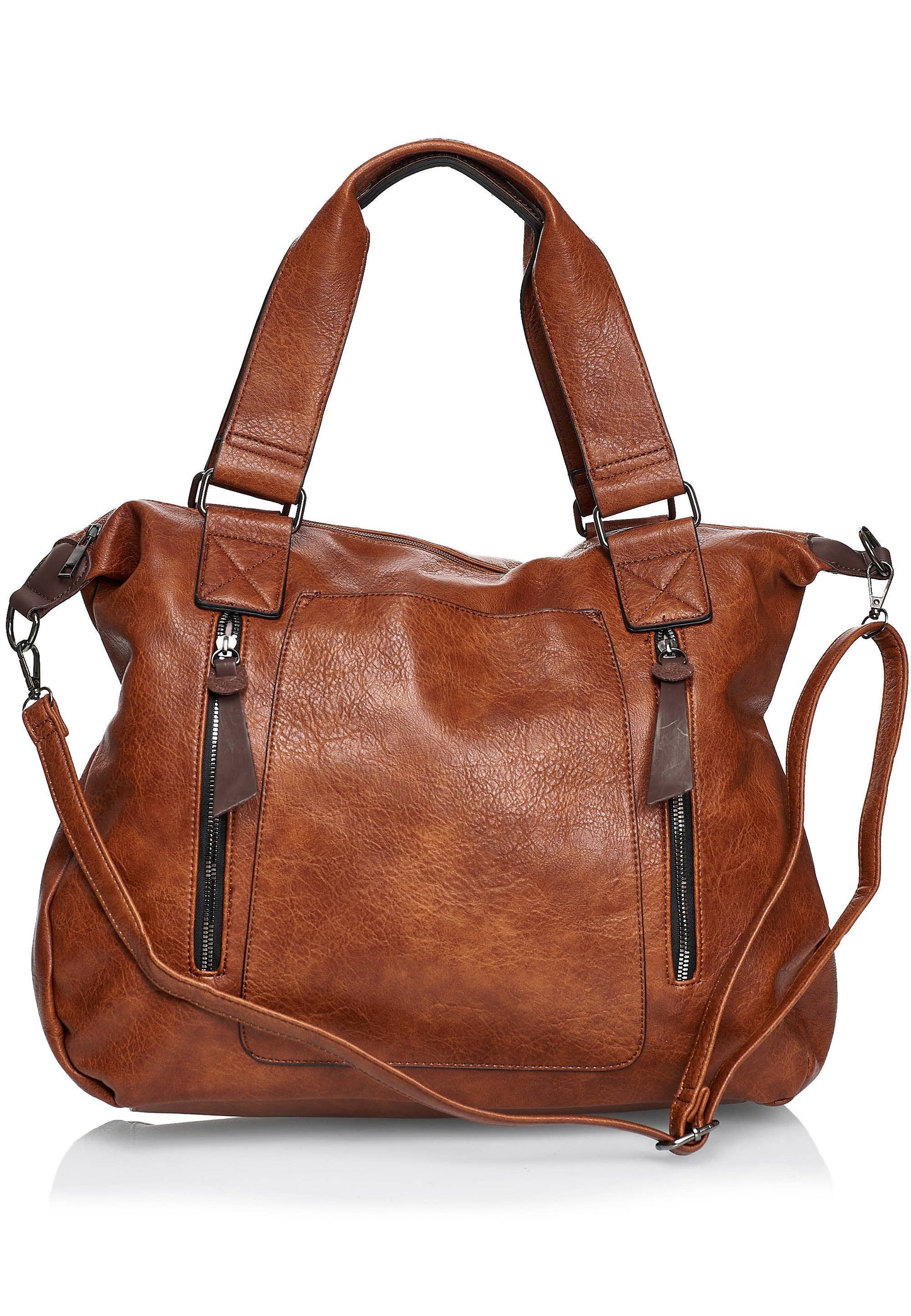 Shopper 'COLMA' - with many compartments and extra space: Black