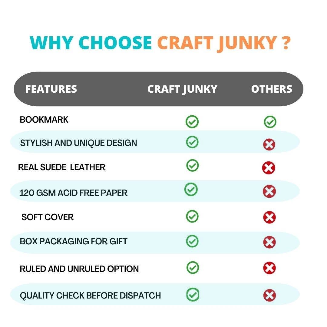 Soft Cover Suede leather diary journal: Ruled