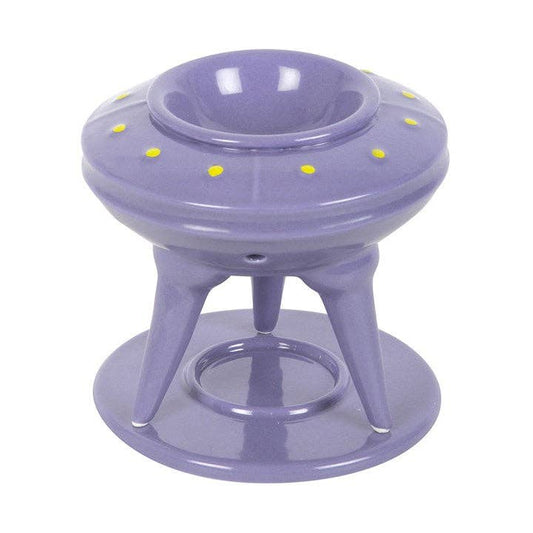 UFO Wax Burner with Lime Alien Wax Melt