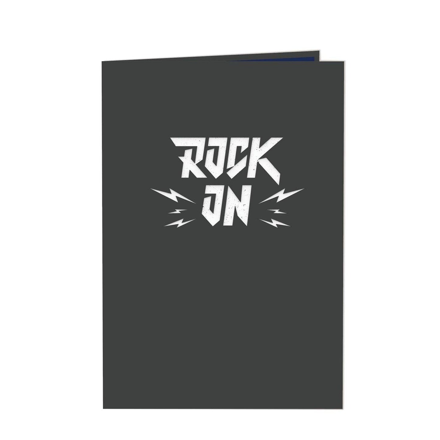 Rock & roll pop-up card