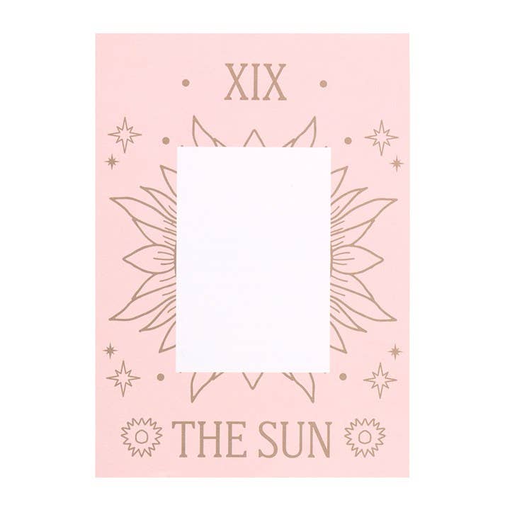 The Sun Vintage Tarot Card Necklace on Greeting Card