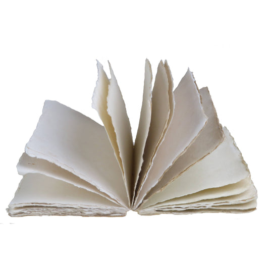 Vintage antique book-style plain parchment paper notebook : A5 15 x 20 cm