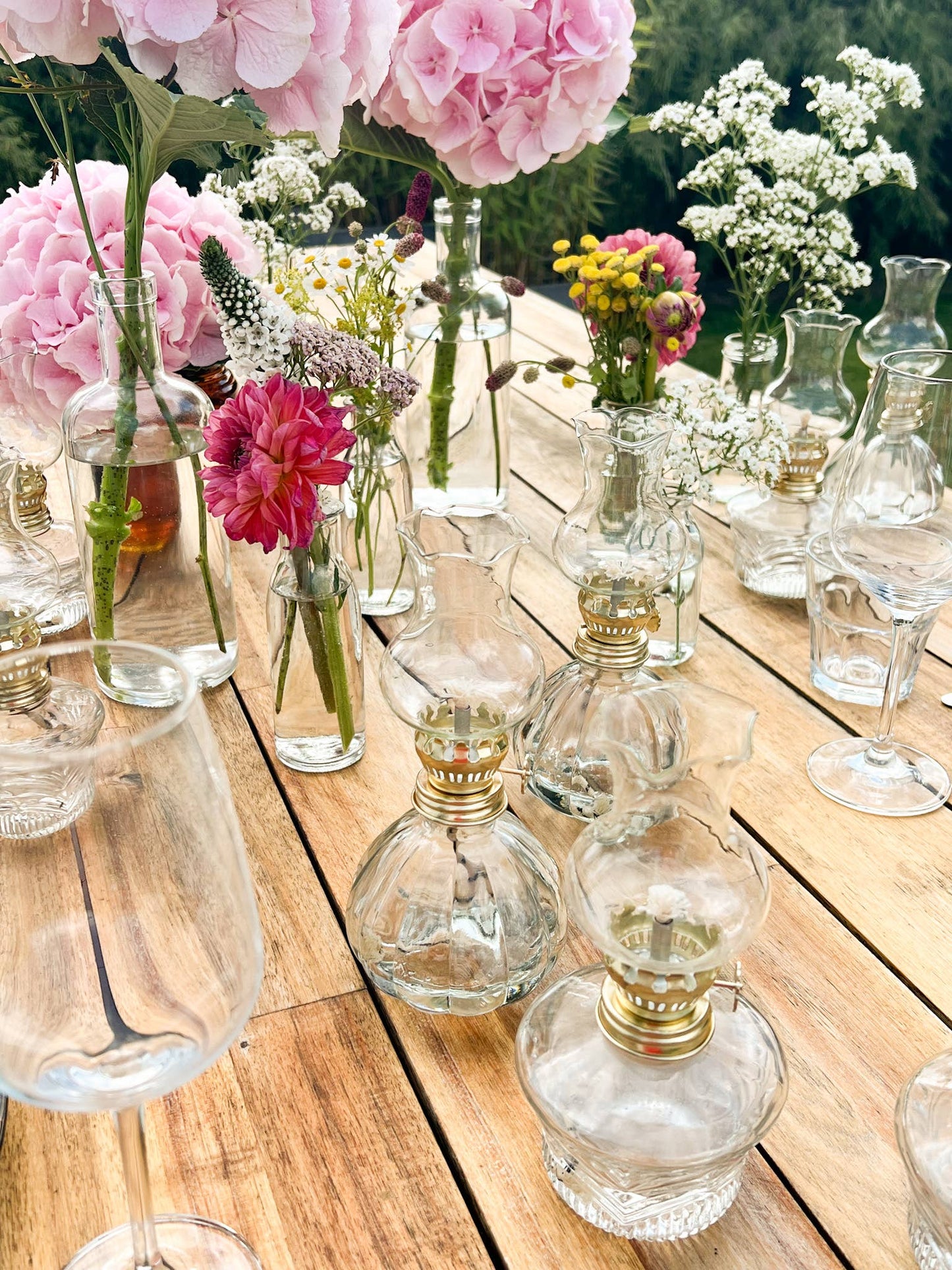 Vintage style oil lamp