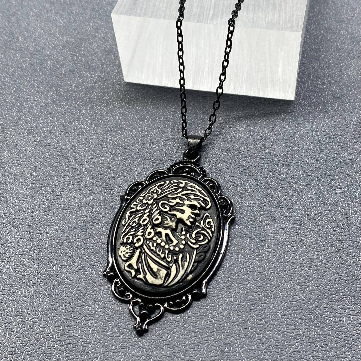Gothic Style Pendant Black Necklace
