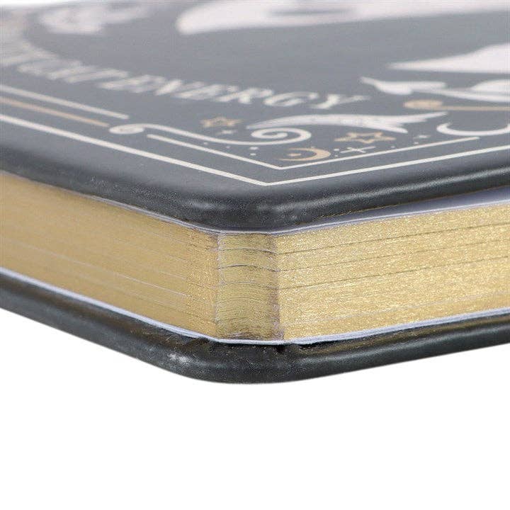 Black Cat Magic Book of Spells A5 Notebook with Pen