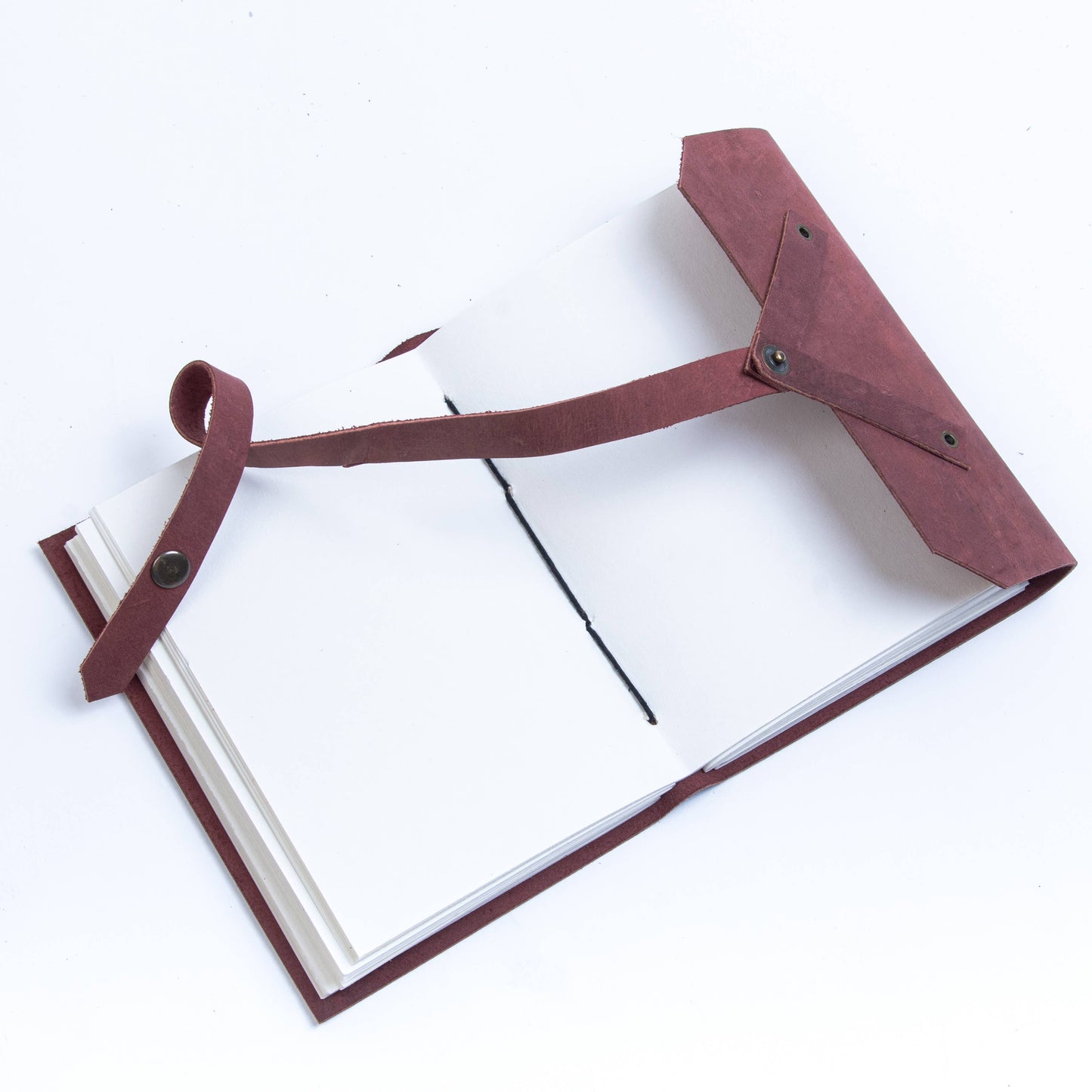 Leather journal diary with Unruled/Ruled page Travel journal: Unlined
