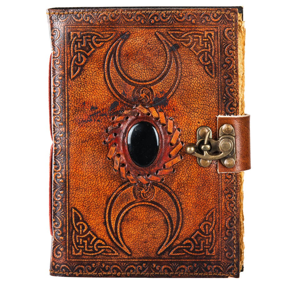 Vintage Leather Journal With Lock Travel Diary Gift for Men