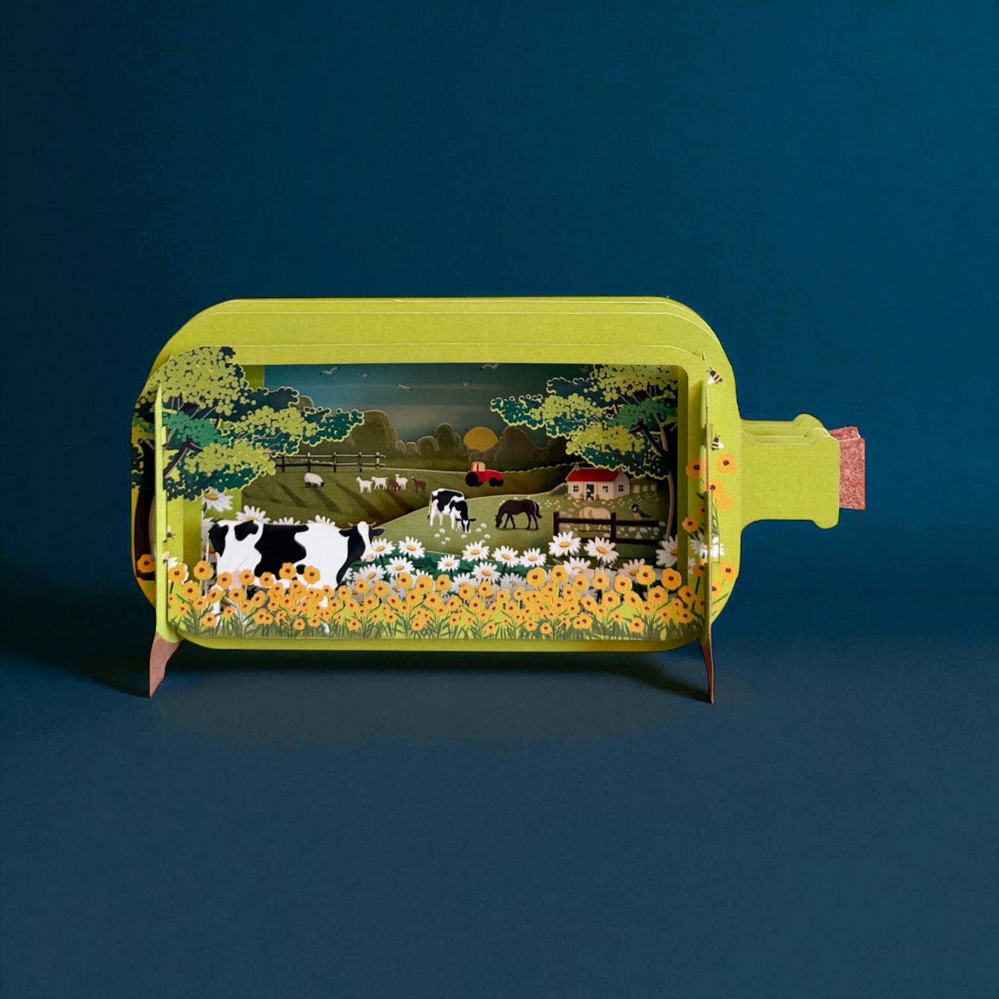 Message in a bottle pop up cards- Farm