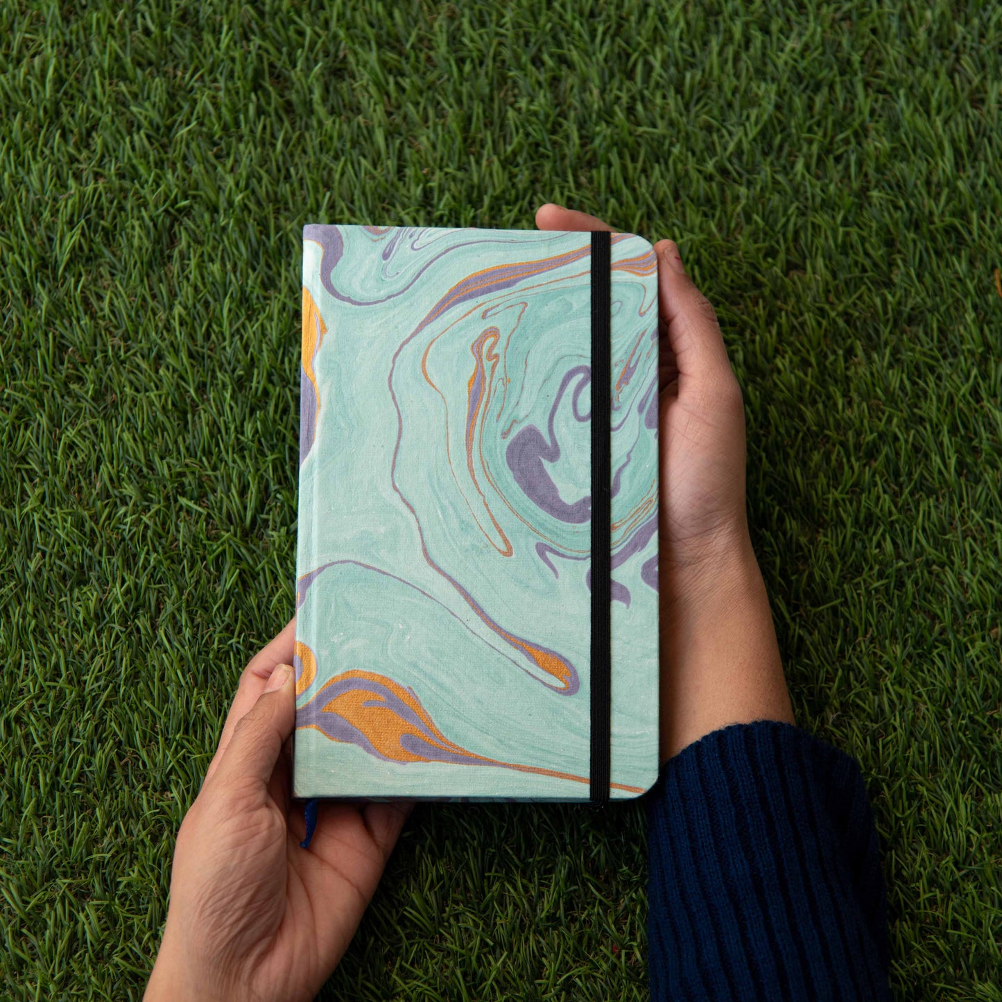 Marbled cover Hardbound Diary journal