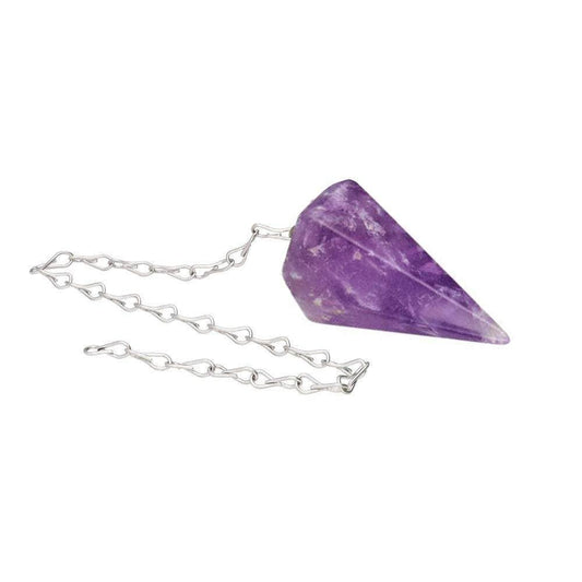 Faceted Amethyst Pendulum (FAC45)