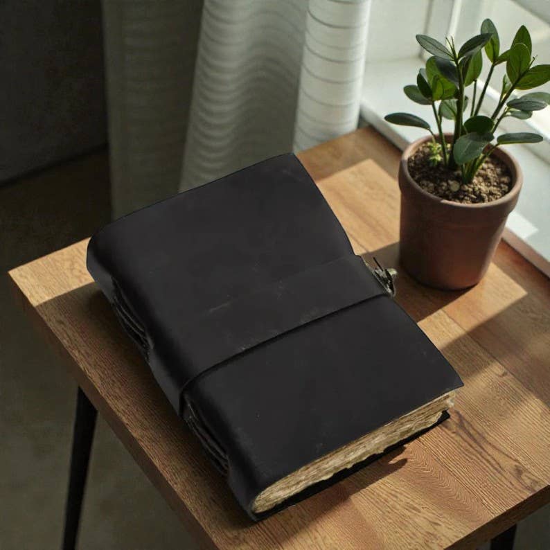 A5 Leather Journal Notebook Sketch Book Travel 200 pages