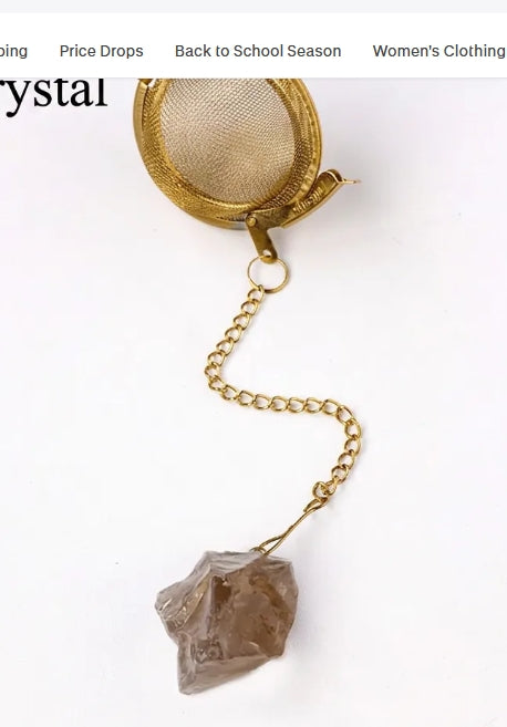Tea infusers with Natural Crystals