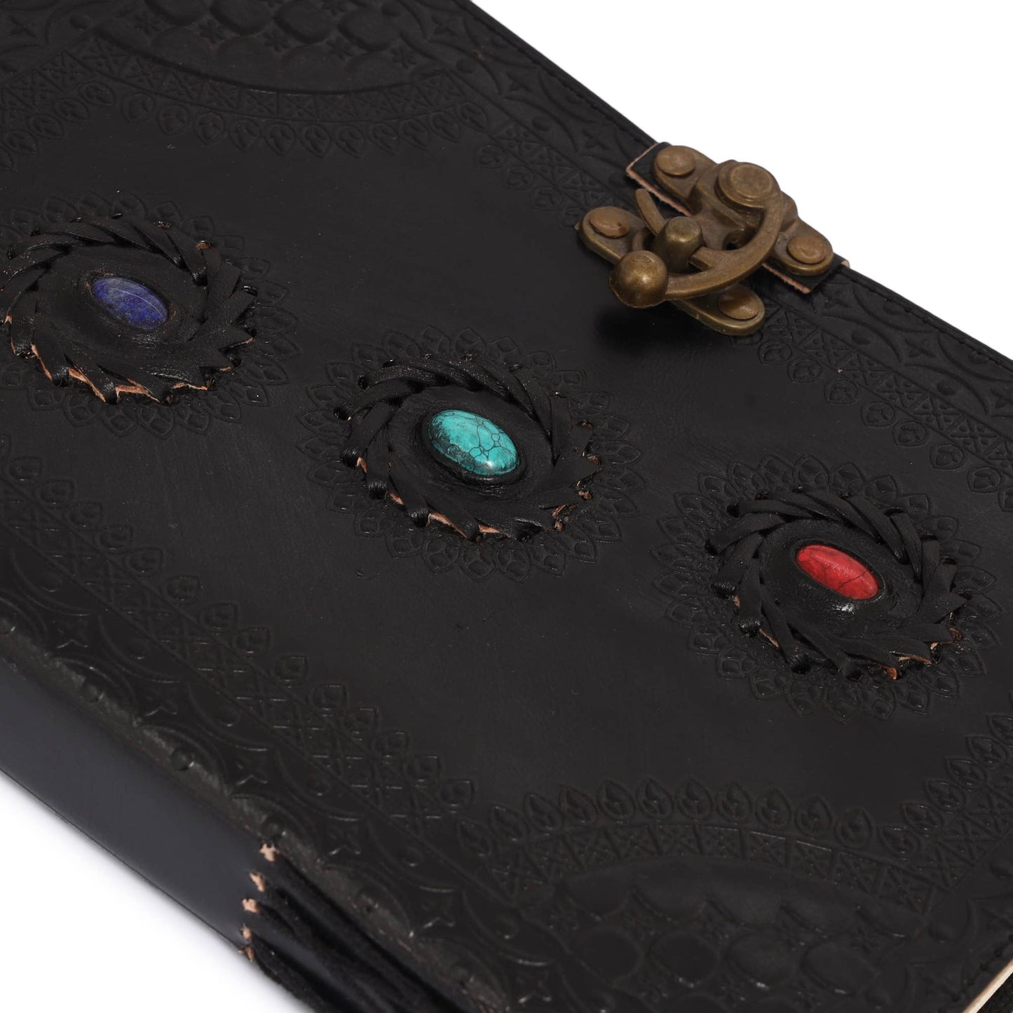 3 Precious Chakra Leather Journal Chakra Stones Meditation