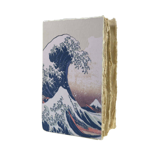 The Wave of Hokusai parchment notebook: 15 x 20 cm
