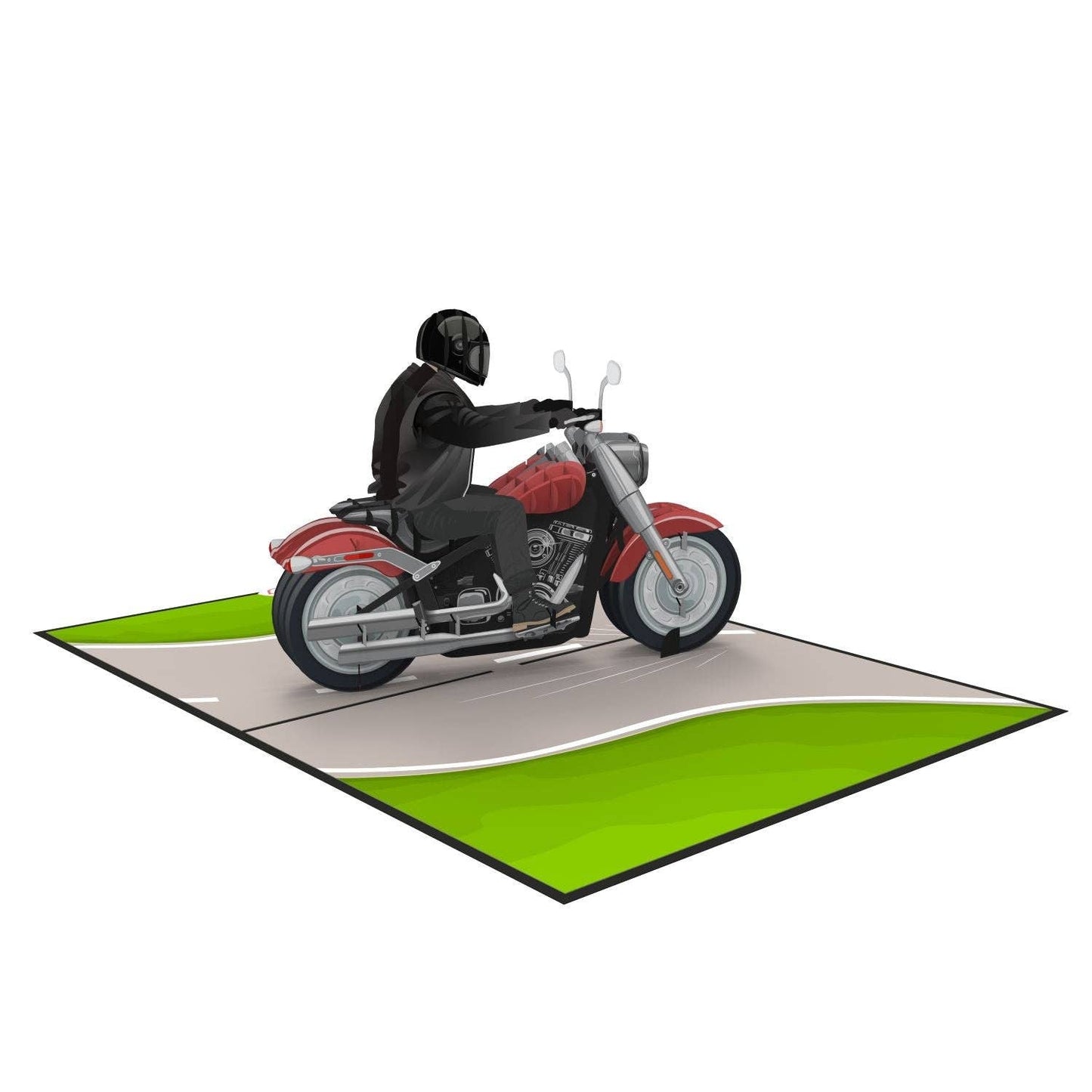 Motorcycle pop-up card | 3D birthday card, greeting card