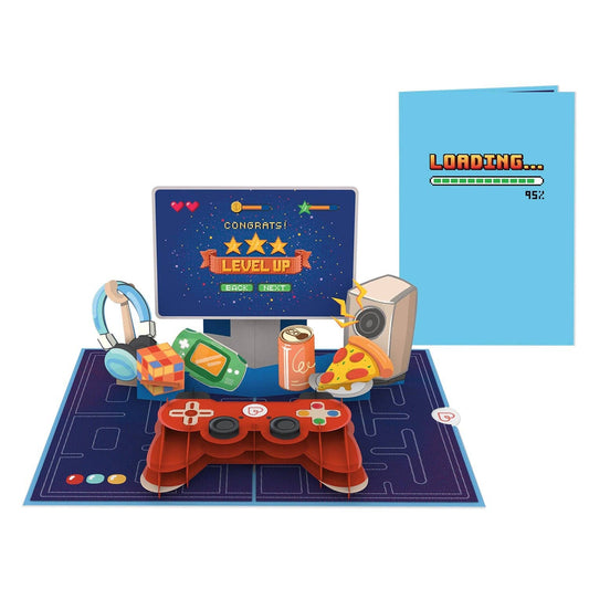 Gaming controller pop-up card