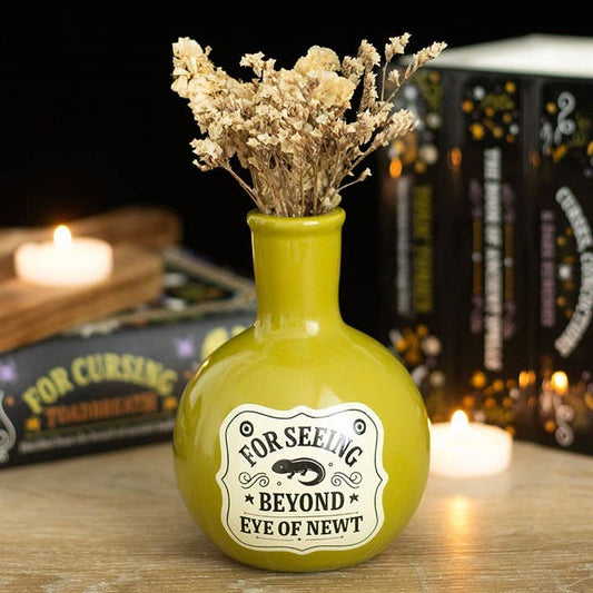 Eye of Newt Potion Bottle Halloween Vase and Candle Holder
