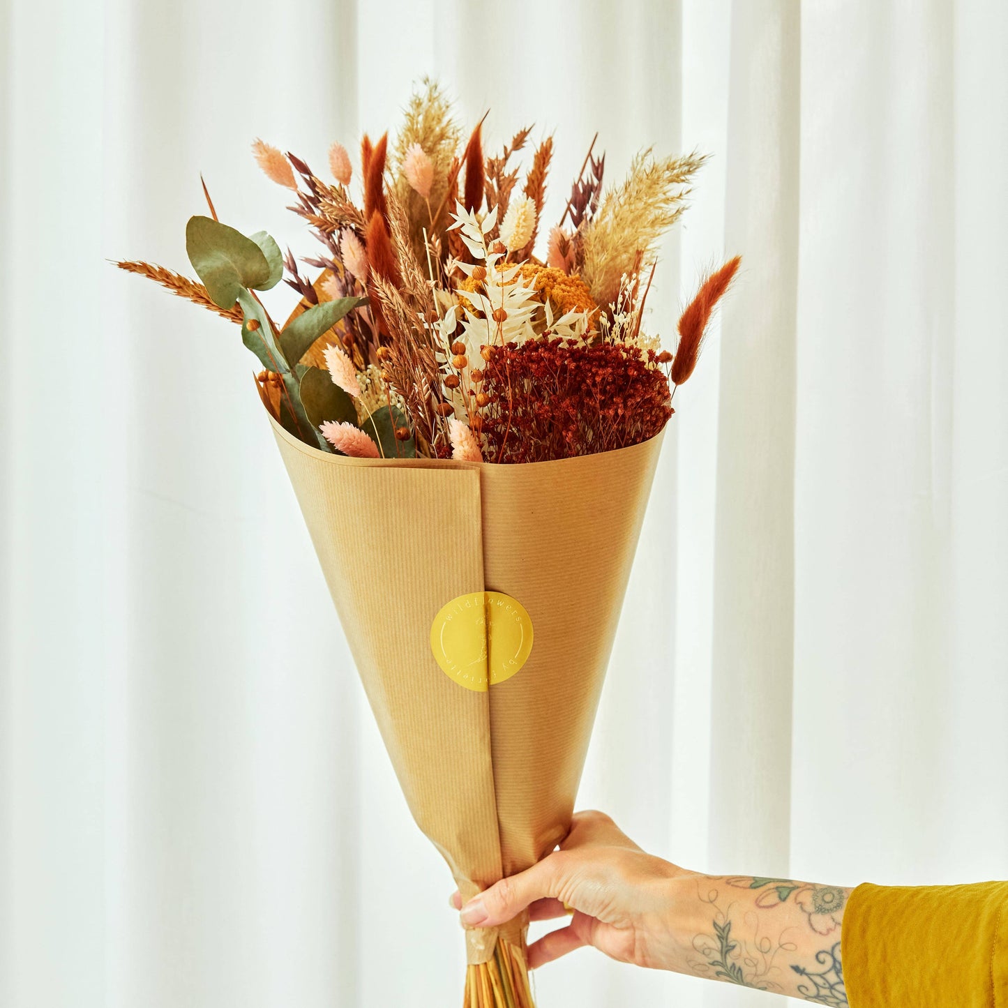 Dried Flowers - Field Bouquet Exclusive Sweet Caramel: Medium
