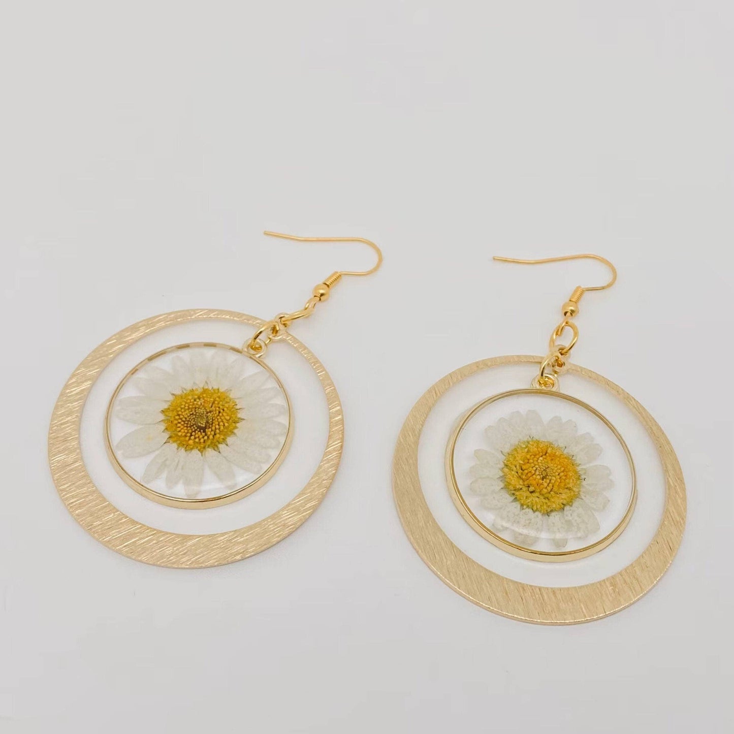 Daisy Pendant Earrings Bohemian Style - PDF