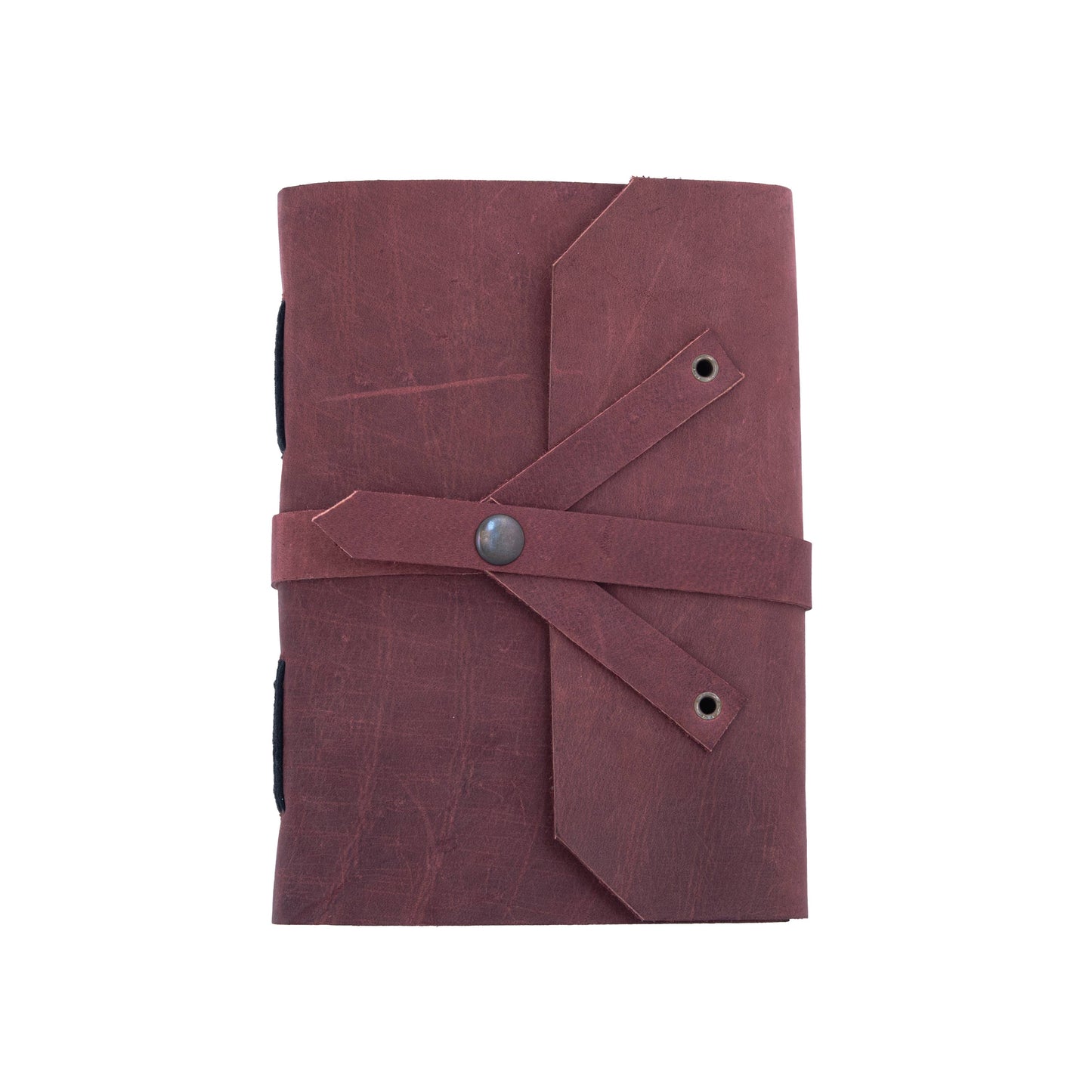 Leather journal diary with Unruled/Ruled page Travel journal: Unlined