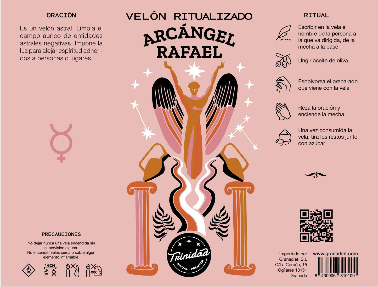 Archangel Raphael Ritualized Candle