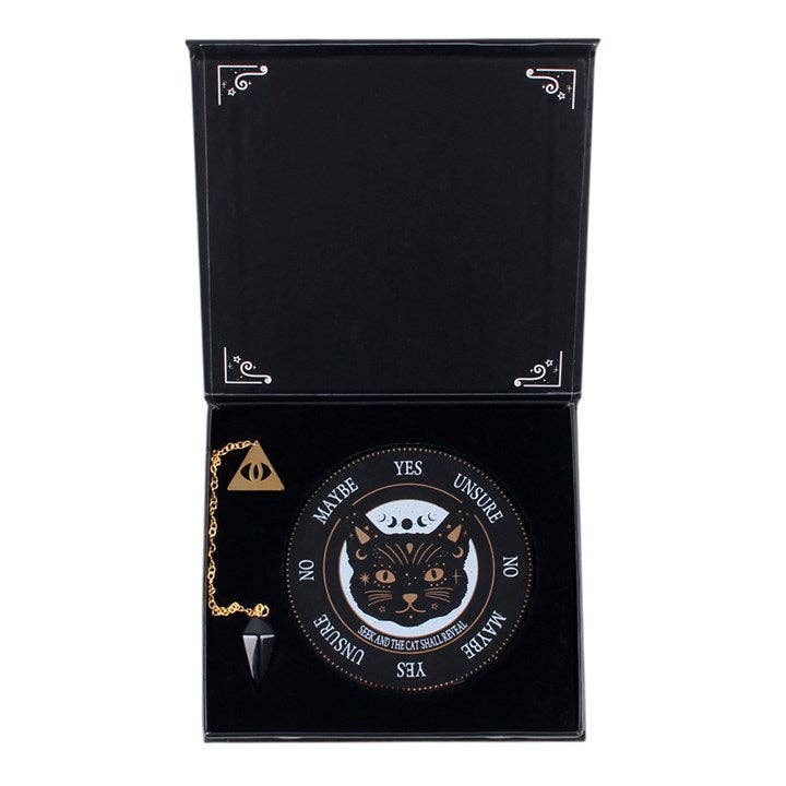 Black Cat Magick Pendulum Divination Kit