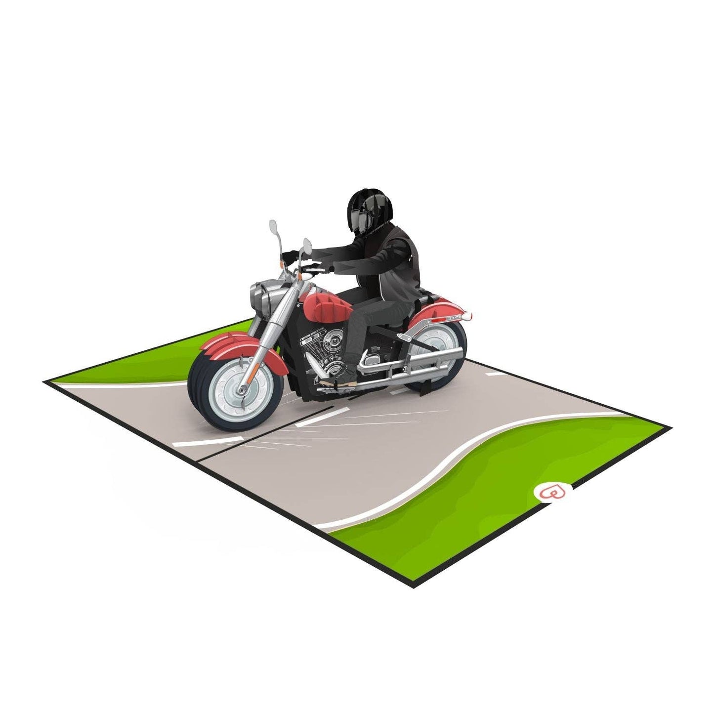 Motorcycle pop-up card | 3D birthday card, greeting card