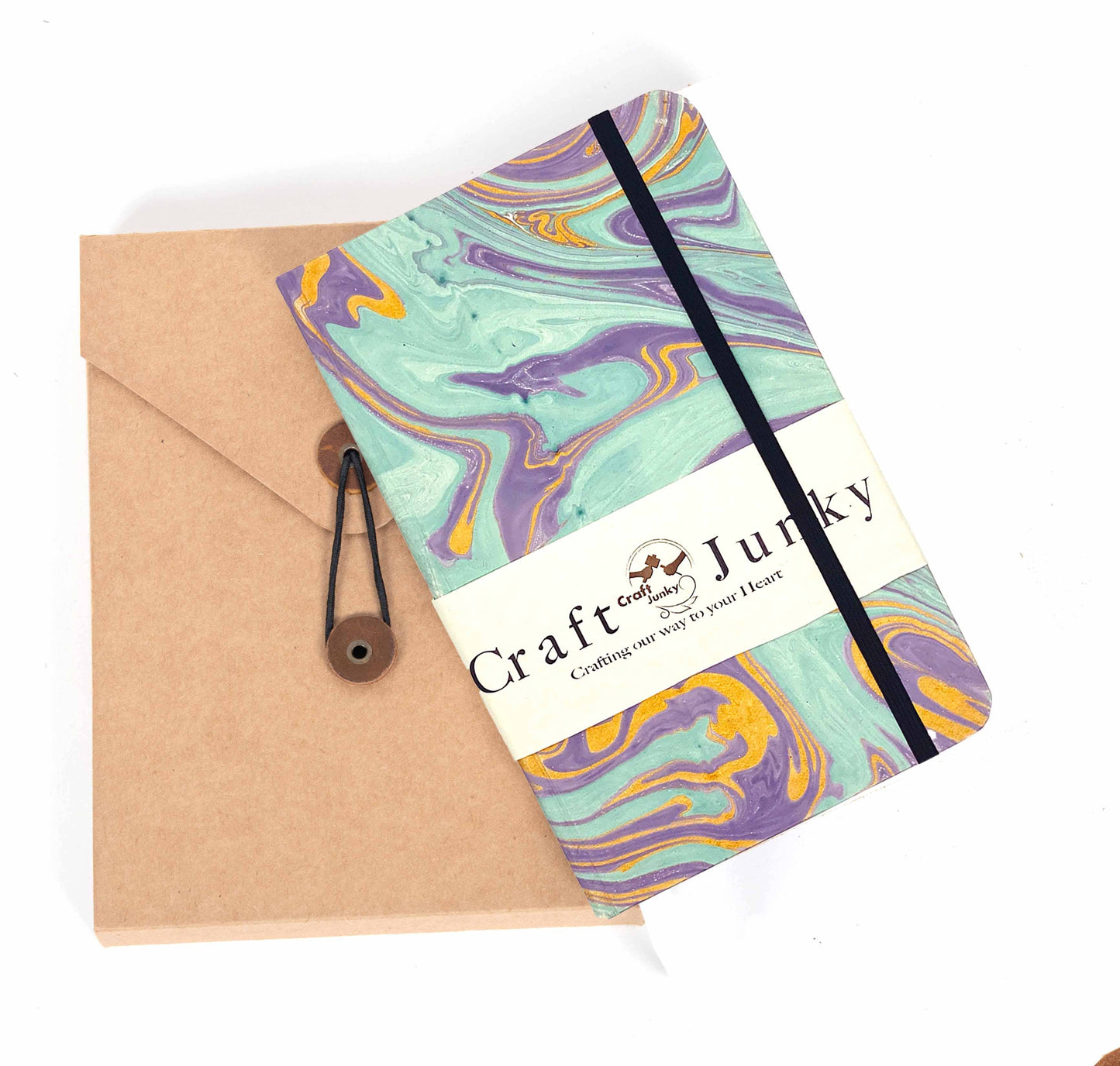 Marbled cover Hardbound Diary journal