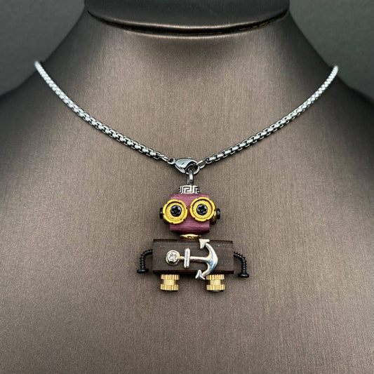 Multiple Styles Handmade Robot Charm Necklace - MIO68928
