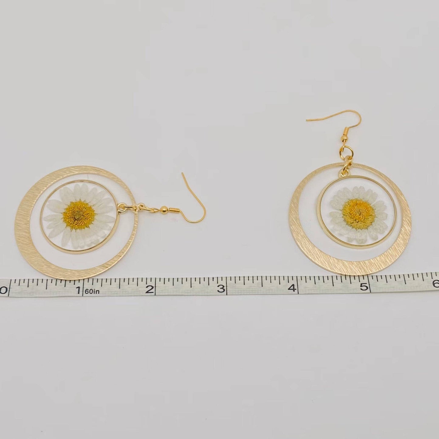 Daisy Pendant Earrings Bohemian Style - PDF