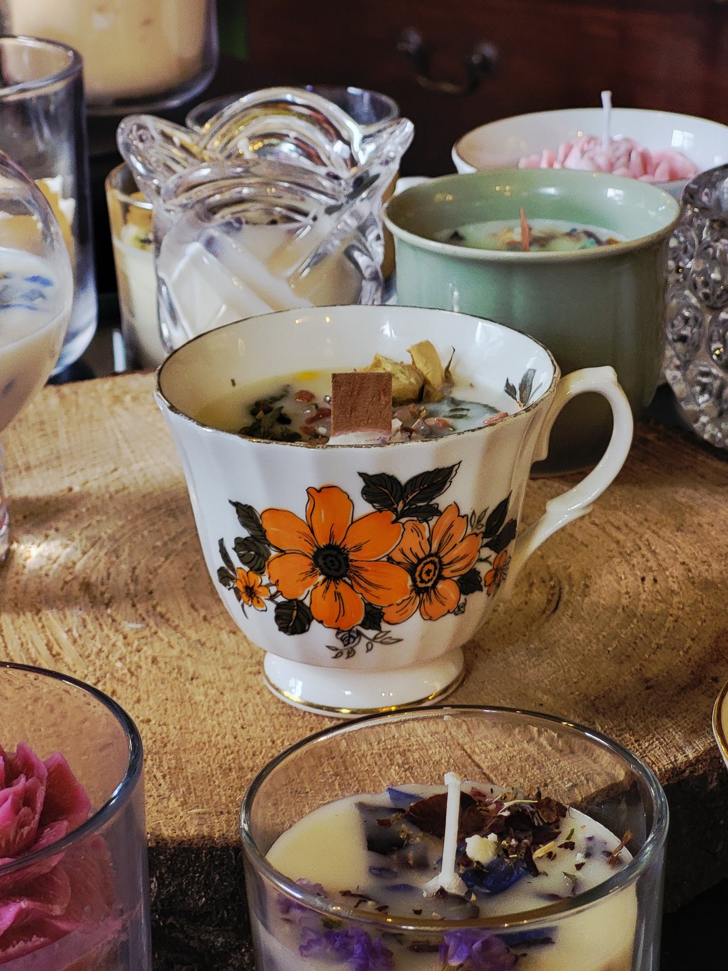 Homemade Candle Tea Cups