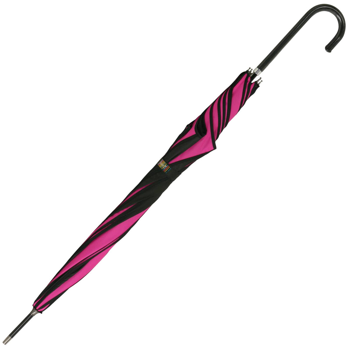 Pink and Black Swirl Umbrella - EDSSWPIB