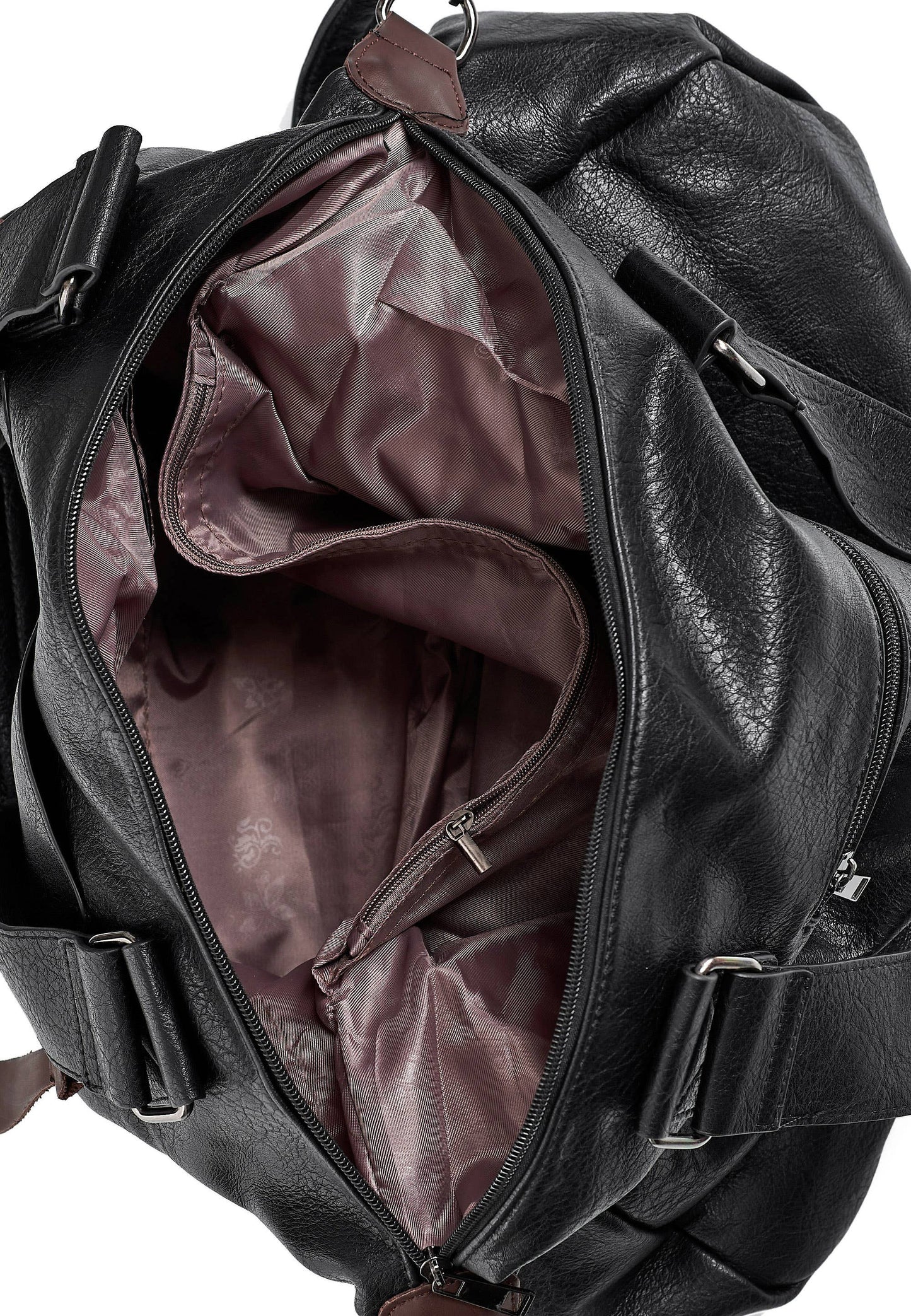 Shopper 'COLMA' - with many compartments and extra space: Black