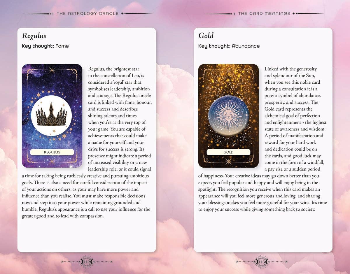 Astrologie Orakel Buch & Kartendeck (Arcturus Orakel Kits)