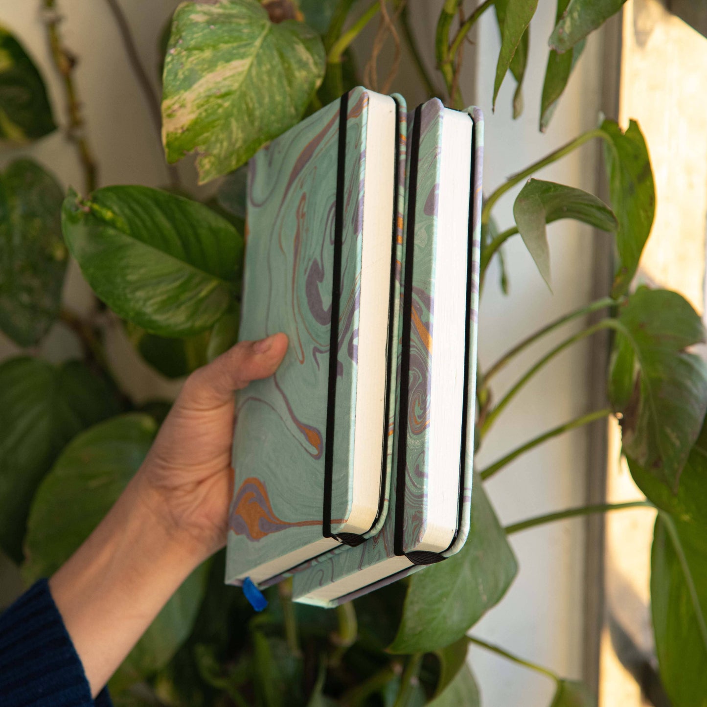 Marbled cover Hardbound Diary journal