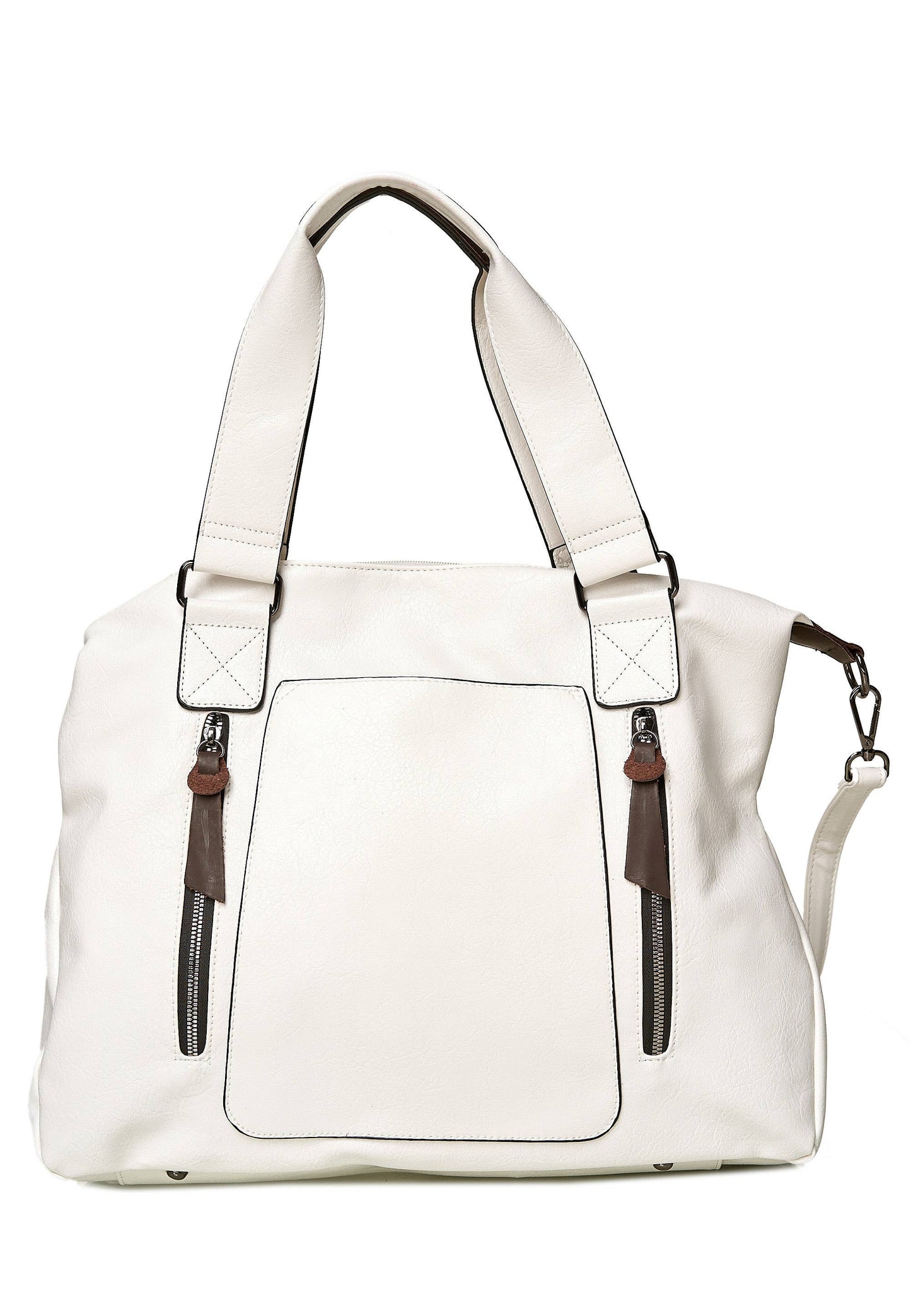 Shopper 'COLMA' - with many compartments and extra space: Cognac