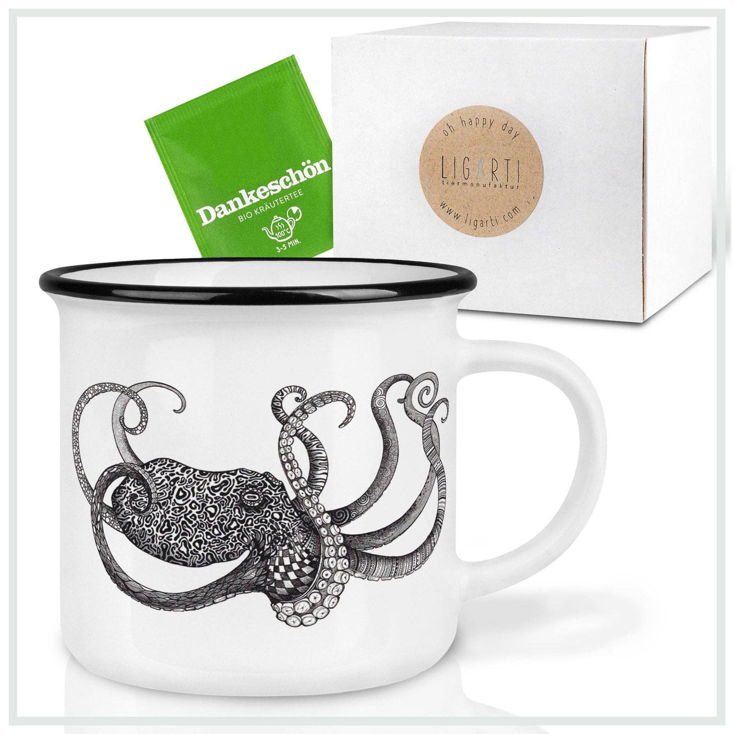 Ceramic mug — octopus