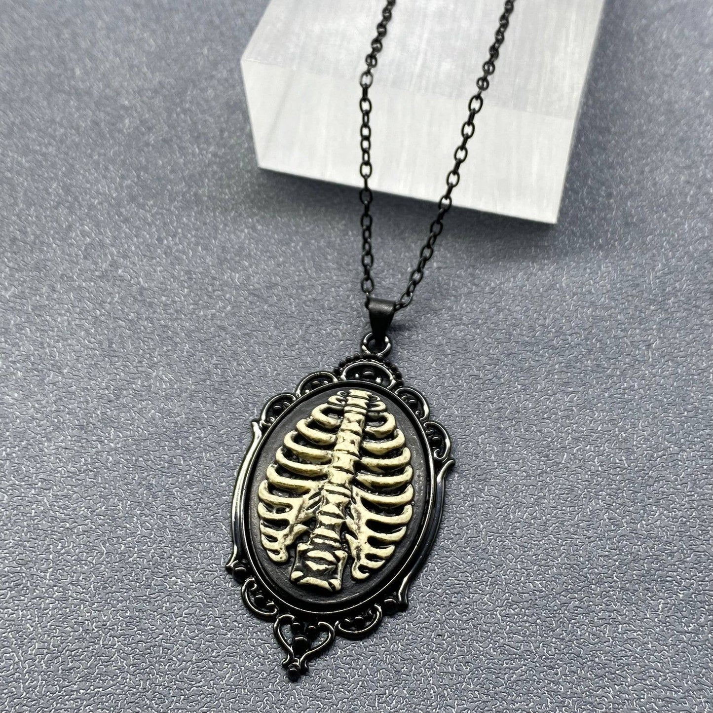Gothic Style Pendant Black Necklace
