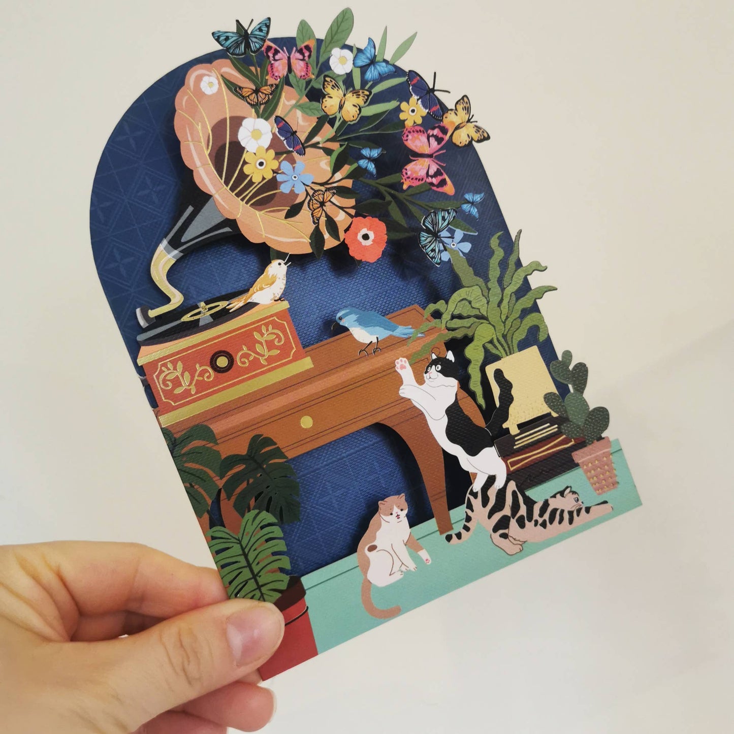 Original paper cut card - AL259
