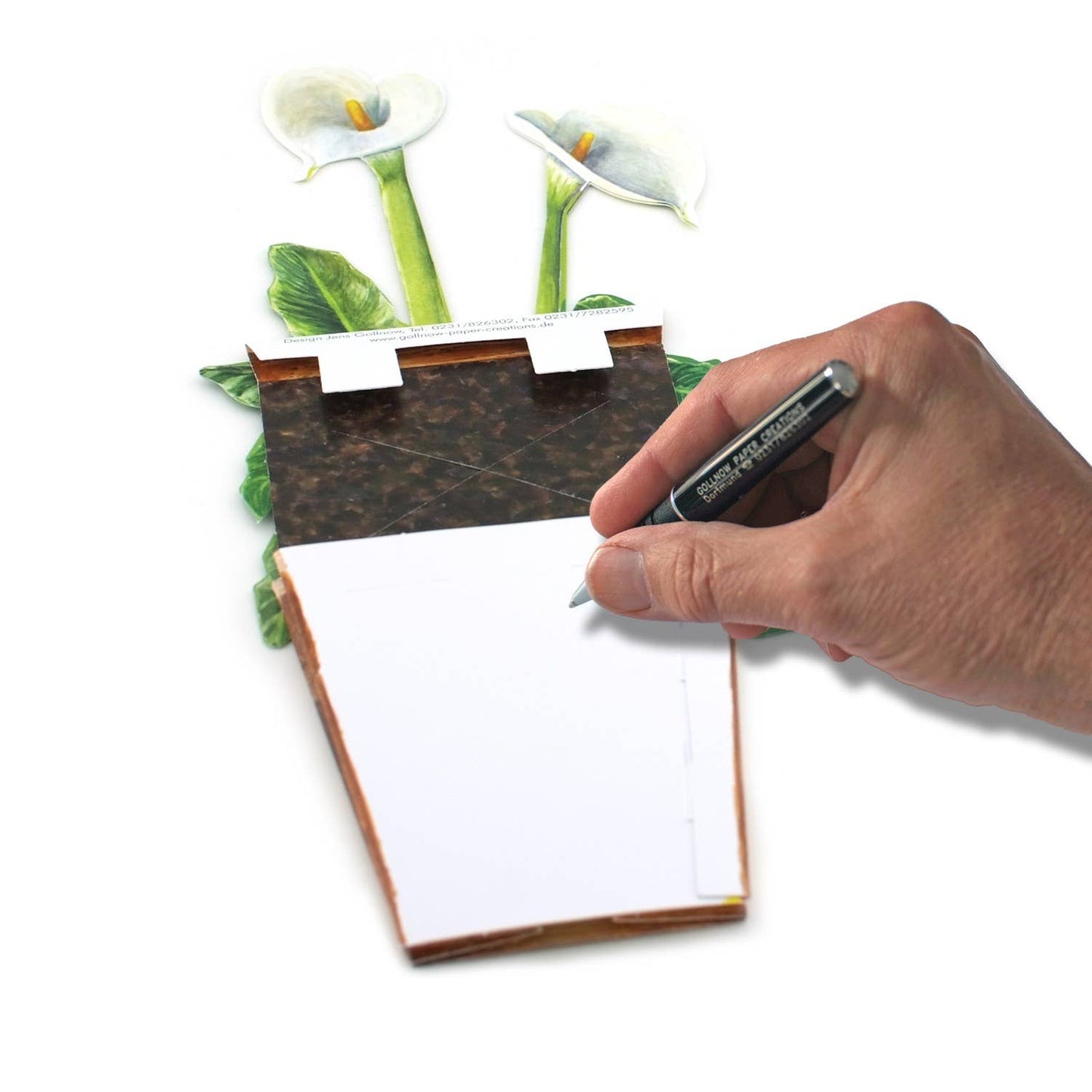 3D greeting card Kalla