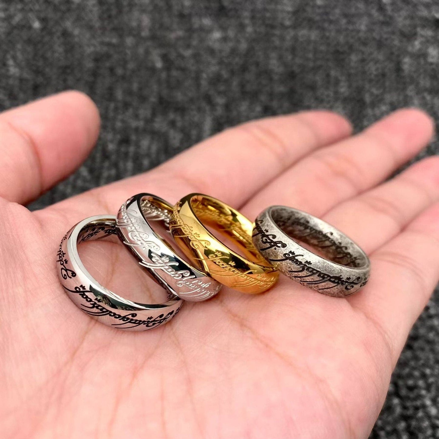The Lord of The Rings 6mm Stainless Steel Ring - MJ/MR