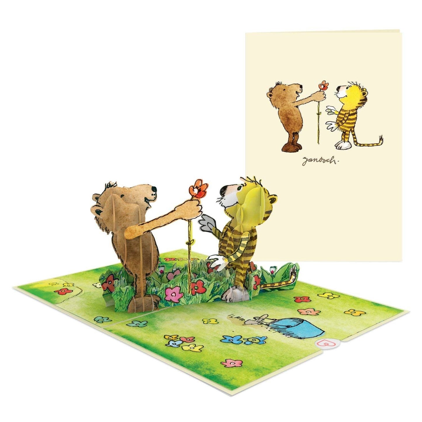 Janosch® flower greeting pop-up card