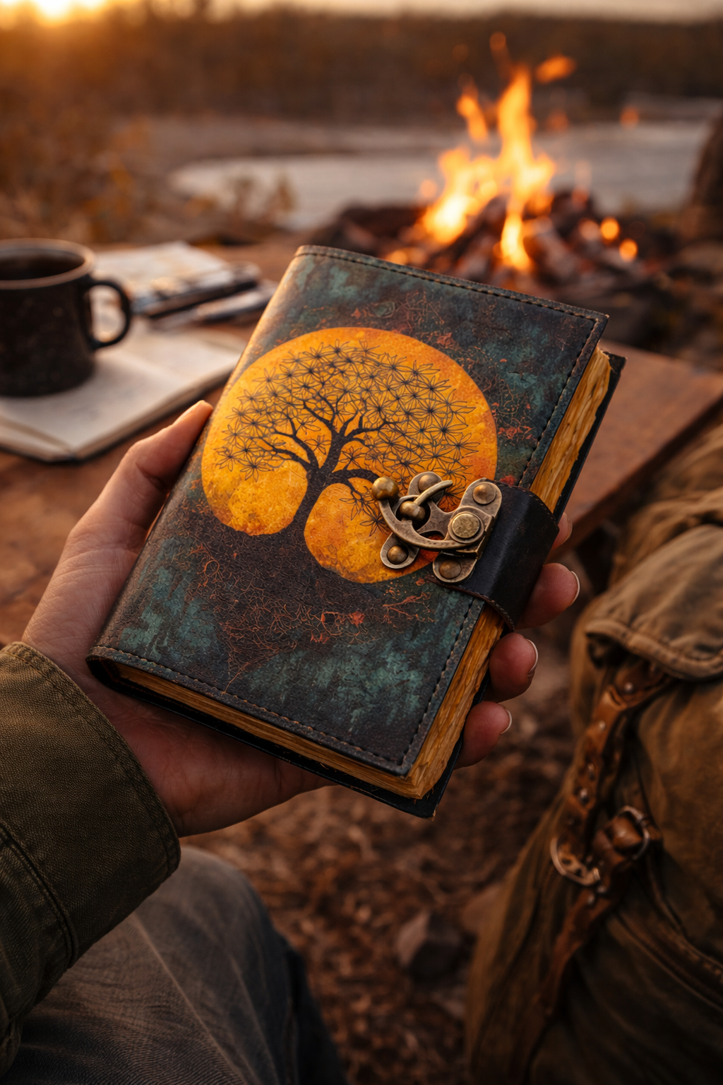 Leder Notizbuch Lebensbaum