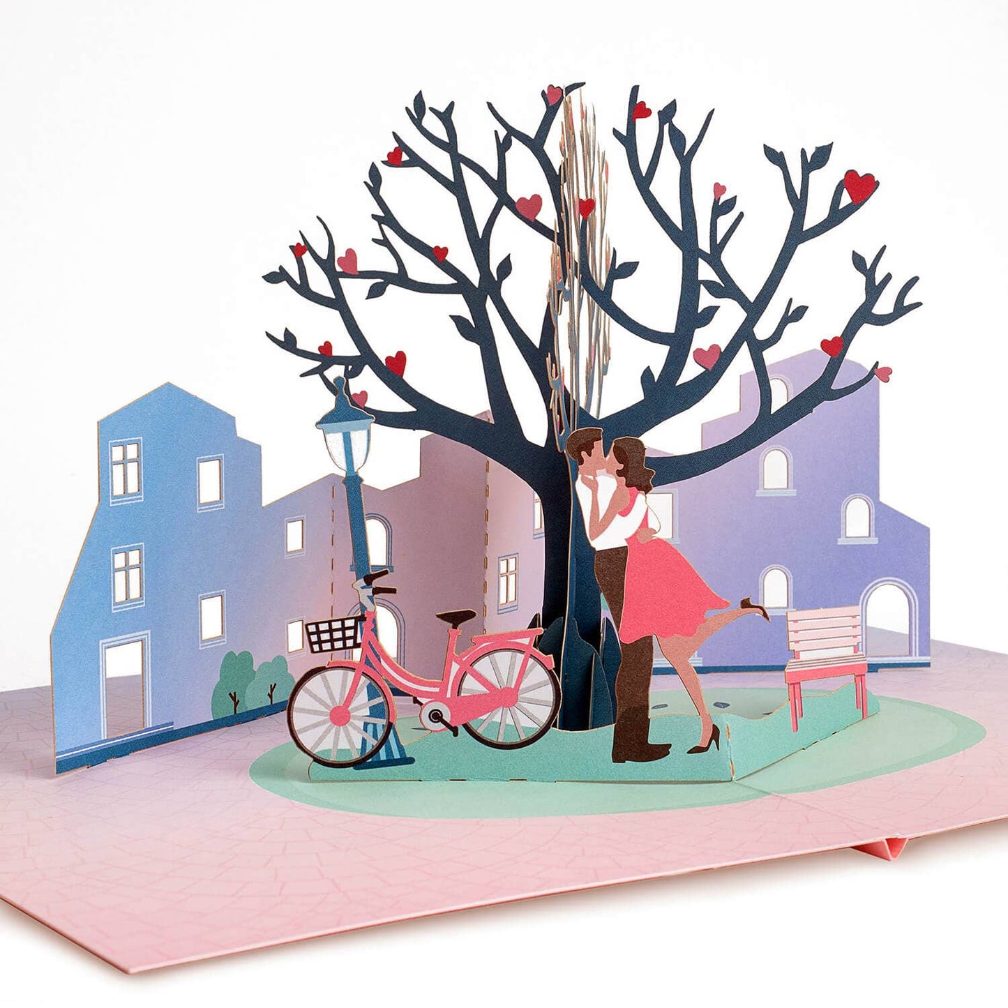 Loving couple pop-up card