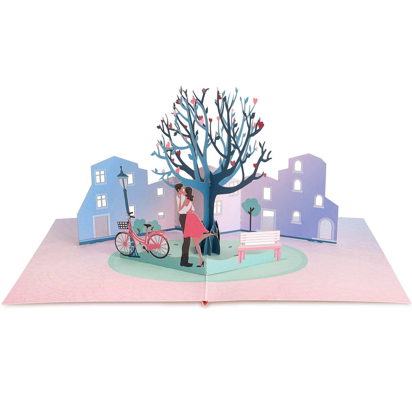 Loving couple pop-up card