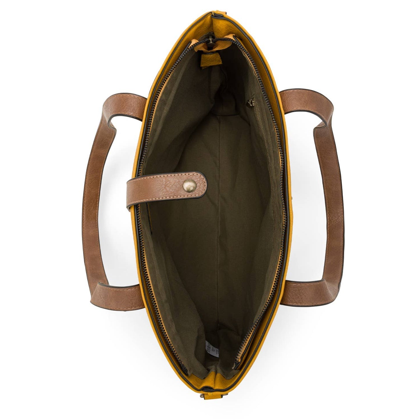 BERAUD - Women's shopper bag with shoulder strap: COFFEE BROWN