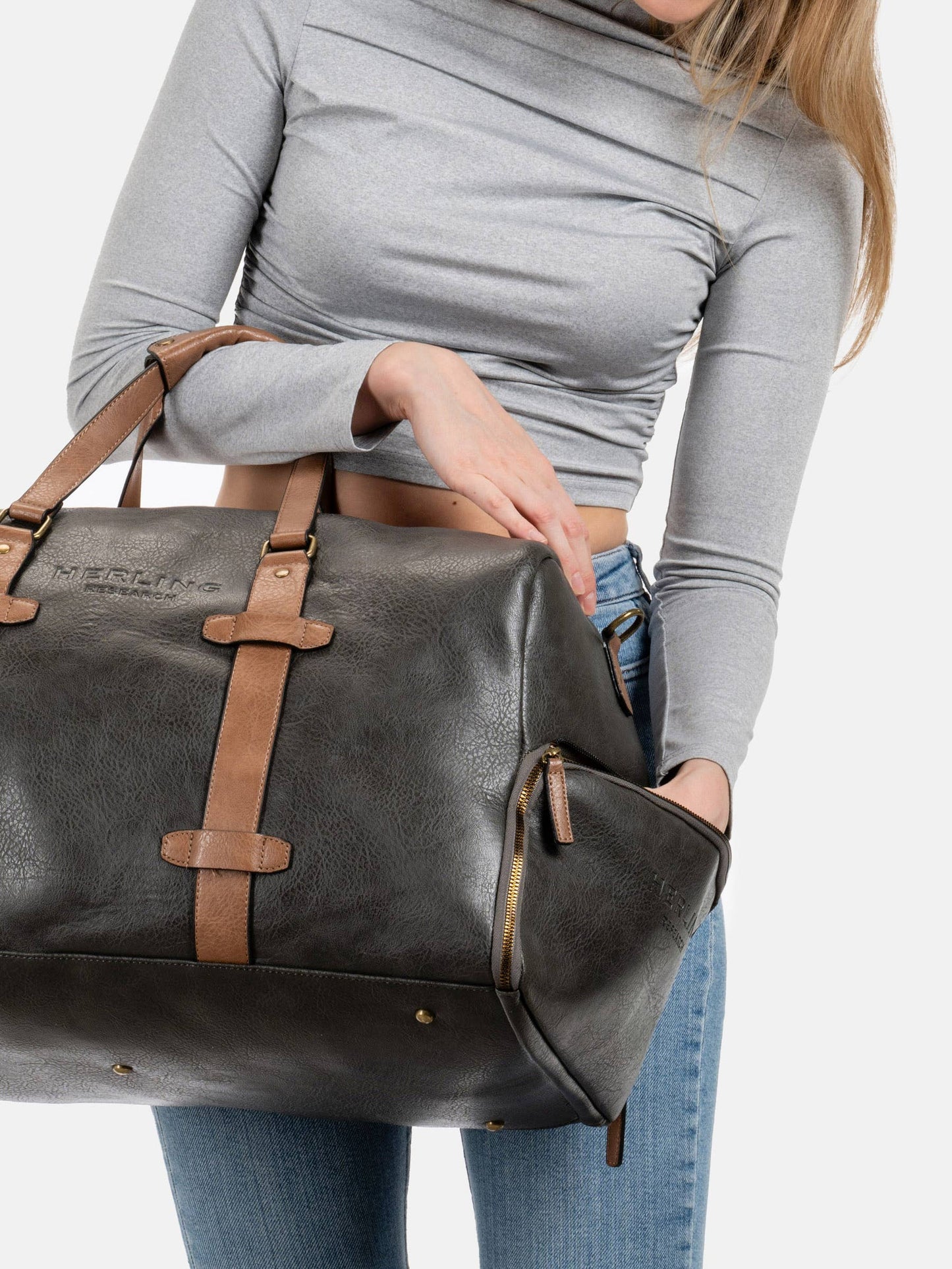 BRECHT - Travel bag: MUSTARD YELLOW